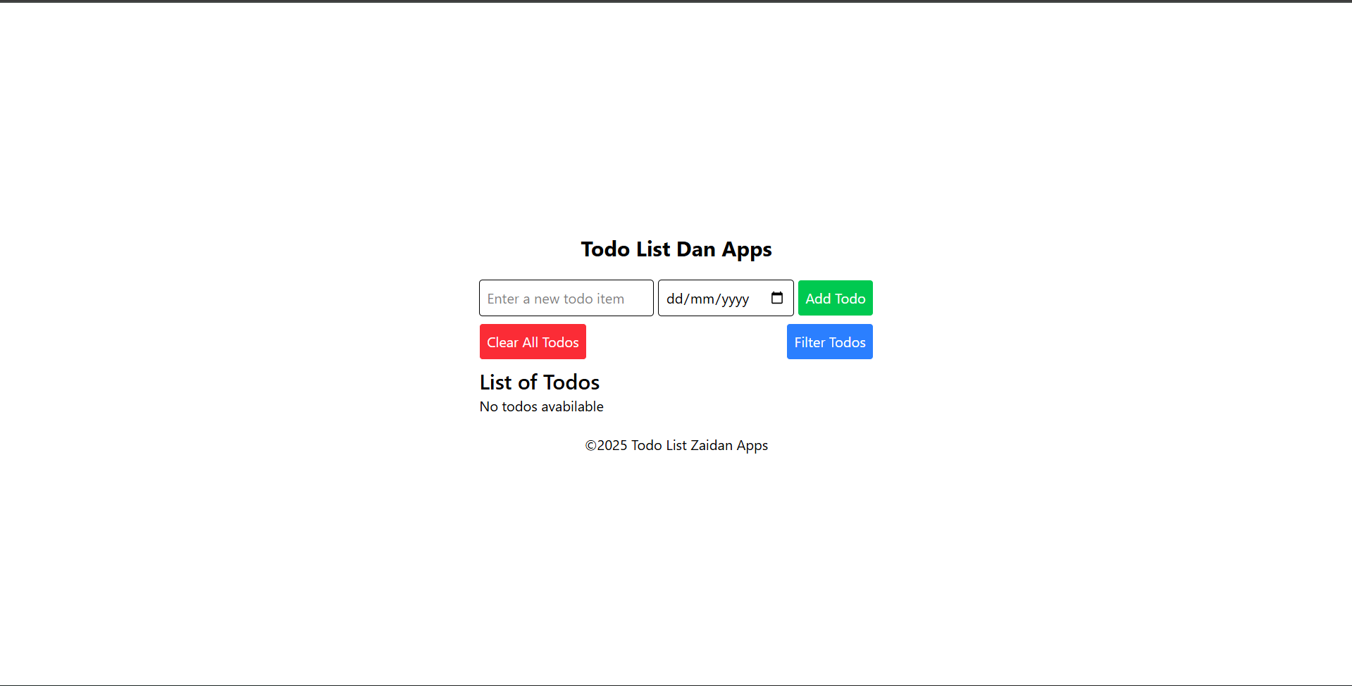Mini Project/ To Do List